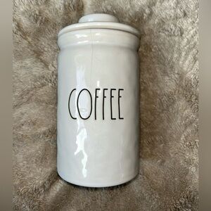 White Ceramic Coffee Canister